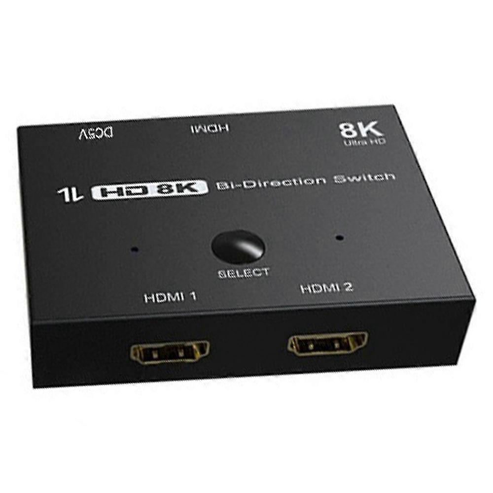 2.1 Splitter, 2x1 2.1 Switcher,support 8k@60hz Resolution/dynamic Hdr, For Ps4/ps5 Projector Monit