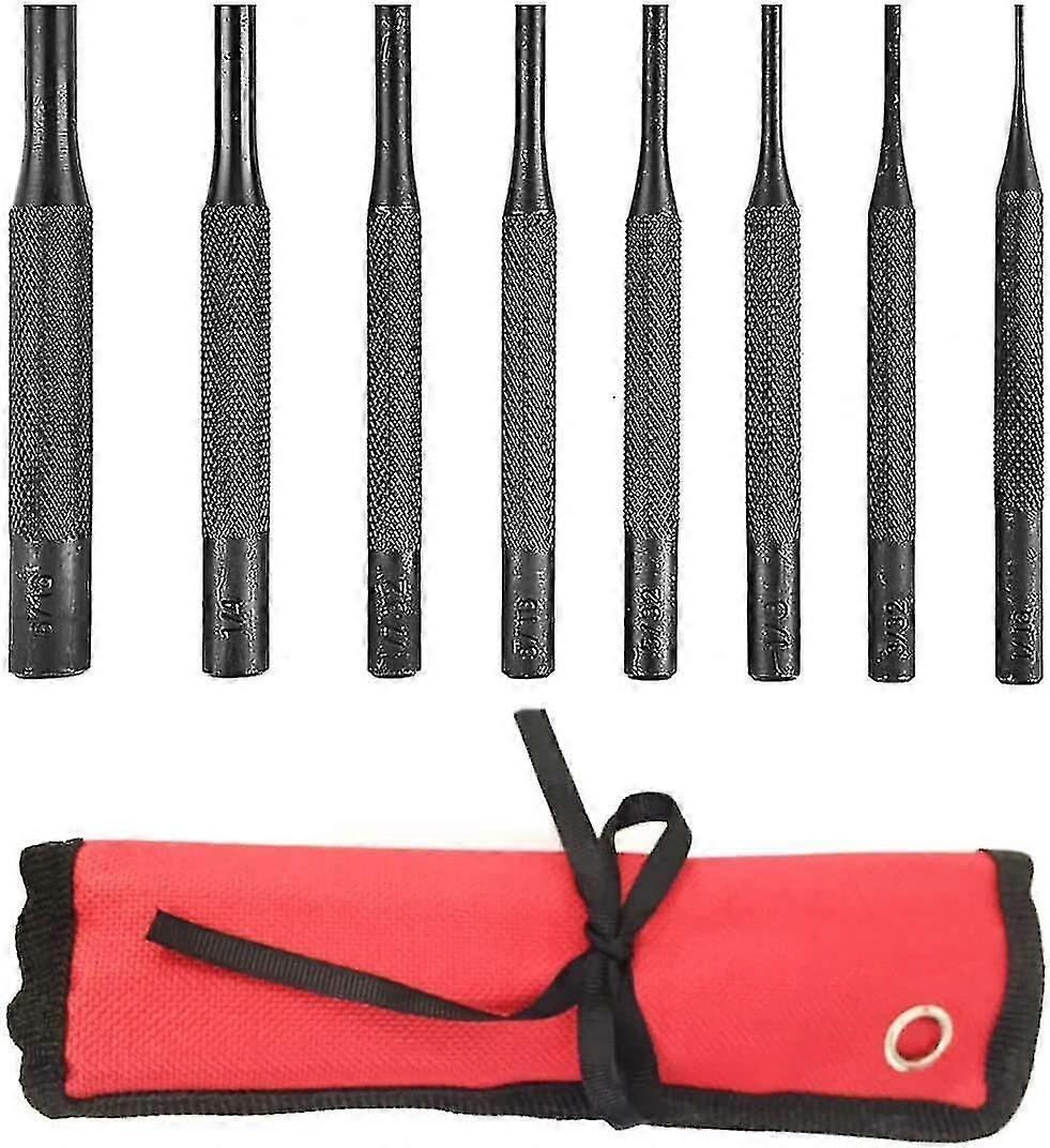 8pcs Pin Punch Set, Gunsmithing Kit Removing Repair Tool With Holder For Automotive, Watch Repair,jewelry