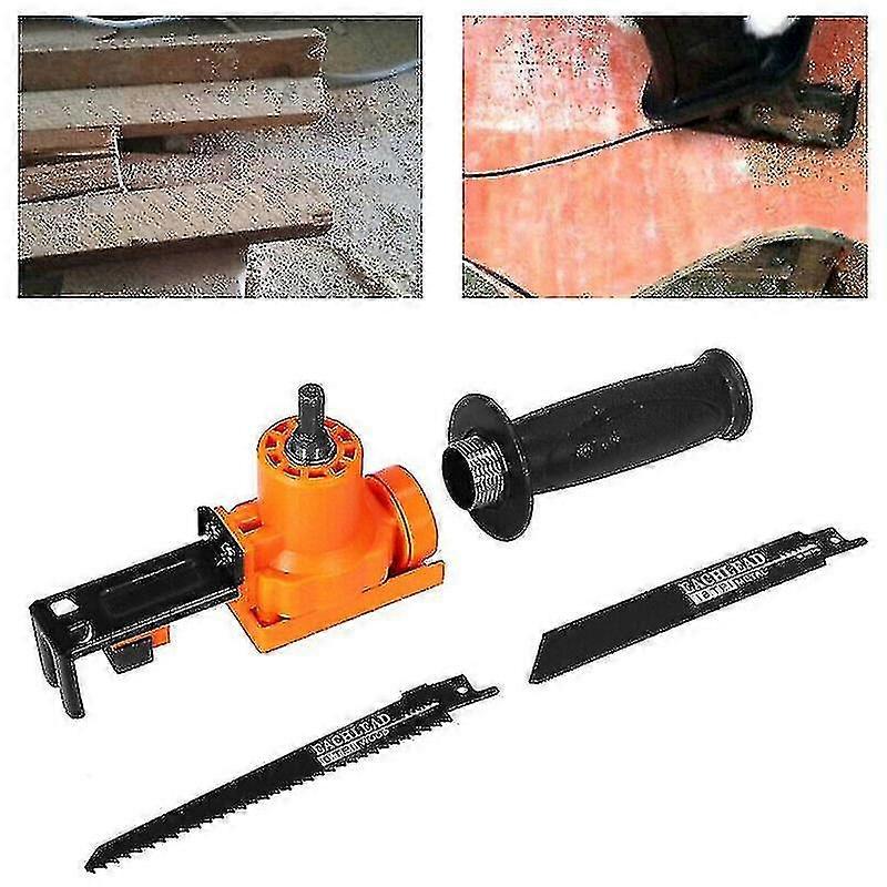 Multifunctional Electric Reciprocating Saw Portable Modified Household Saber Saw Jig Saw Electric Drill Modified Electric Saw Saber Saw Orange Recipro