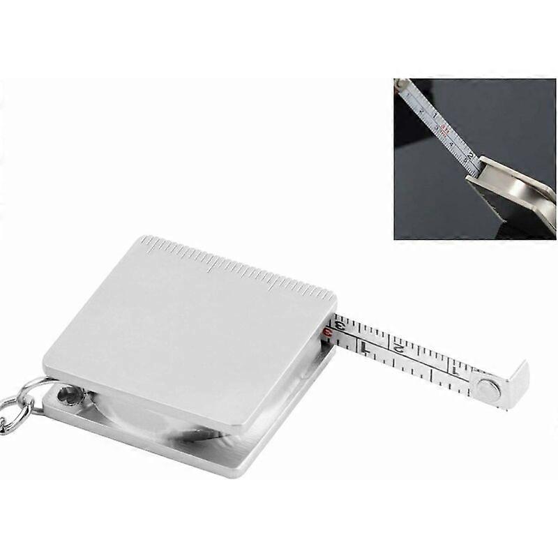 Mini Portable Metal Tape Measure Convenient Retractable Measuring Ruler Keychain Key Chain Ring,1M