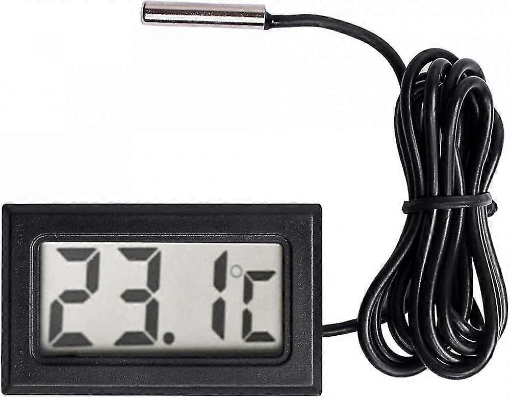 Digital Lcd Thermometer Temperature Gauge Probe Sensor Range -50 Celsius C To +110 Celsius