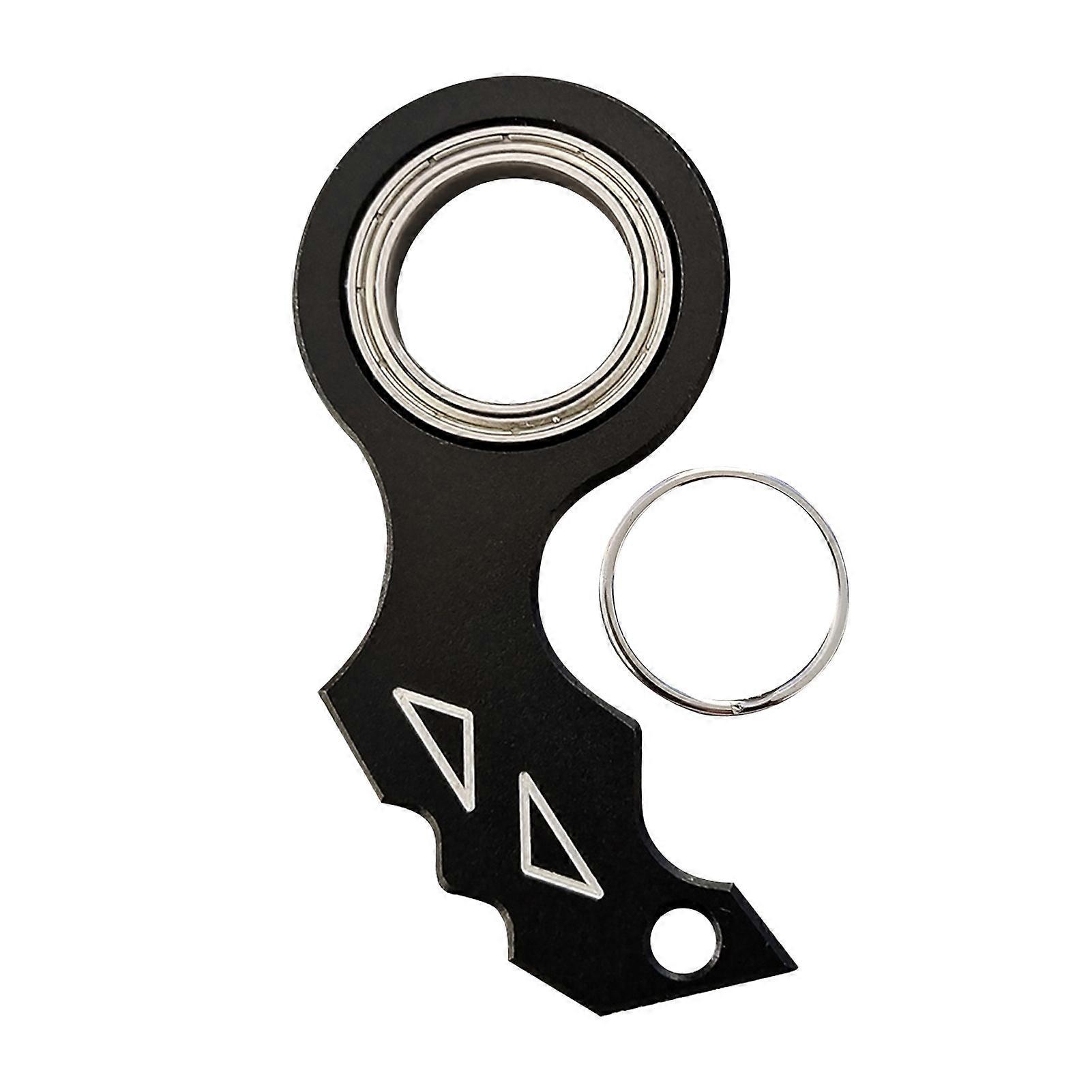 Keychain Spinner Fidget Toy Pocket-sized Fingertip Metal Gadget Keyring Stress Relief & Anti-Anxiety Sensory Toys for Teens & Adults Anti Stress Toy P