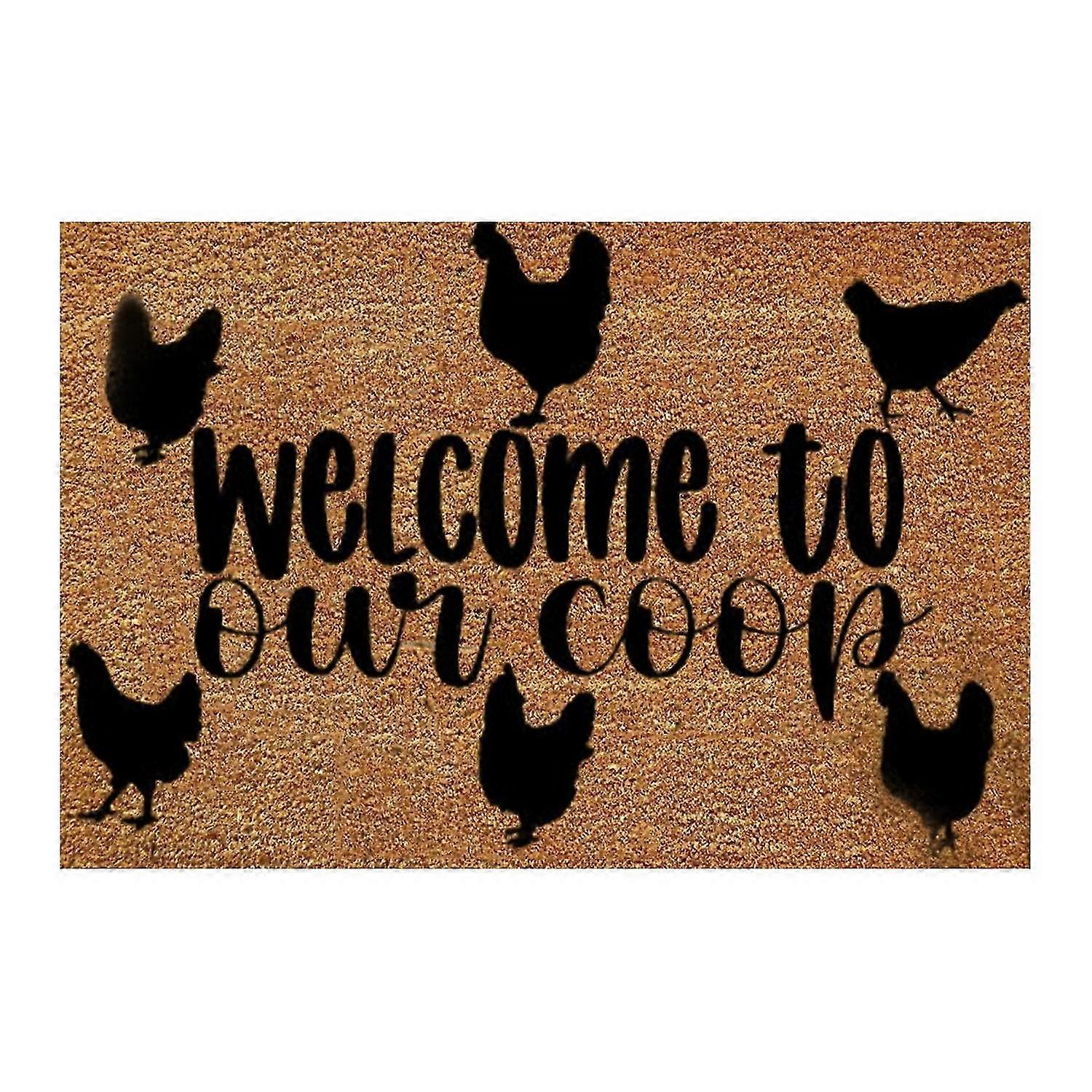 Bath Mat Printing Noise Reduction Slip-resistant Functional Good Absorbent Rectangle Non Slip Chicke