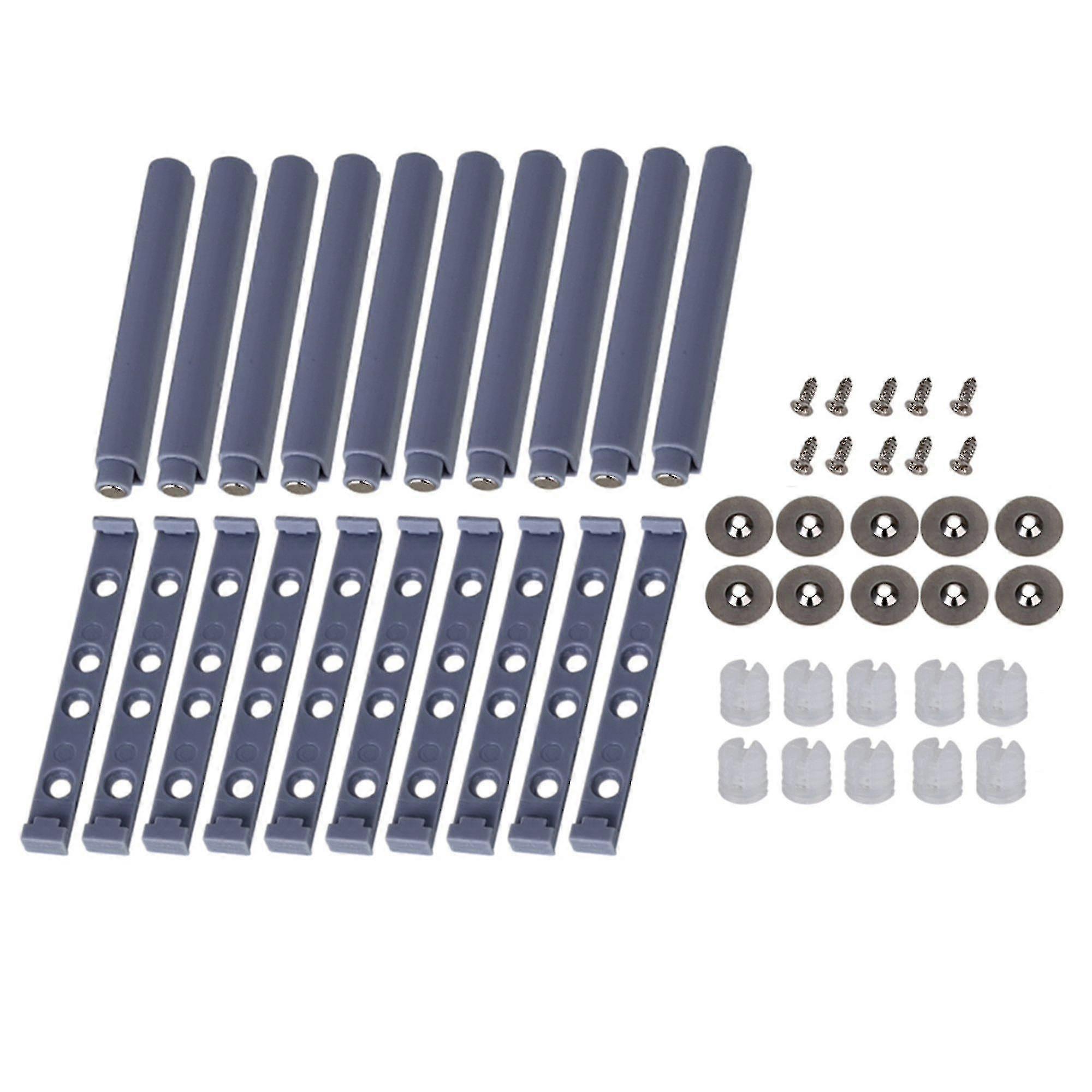 10pcs Grey Damper Buffer For Kitchen Cabinets Push To Open Release System