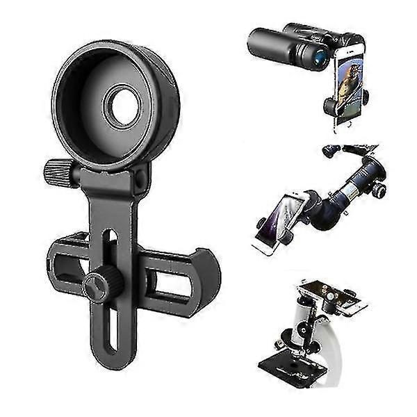 Universal Cell Phone Adapter Bracket Clip Mount Soft Rubber Material For Binocular Monocular