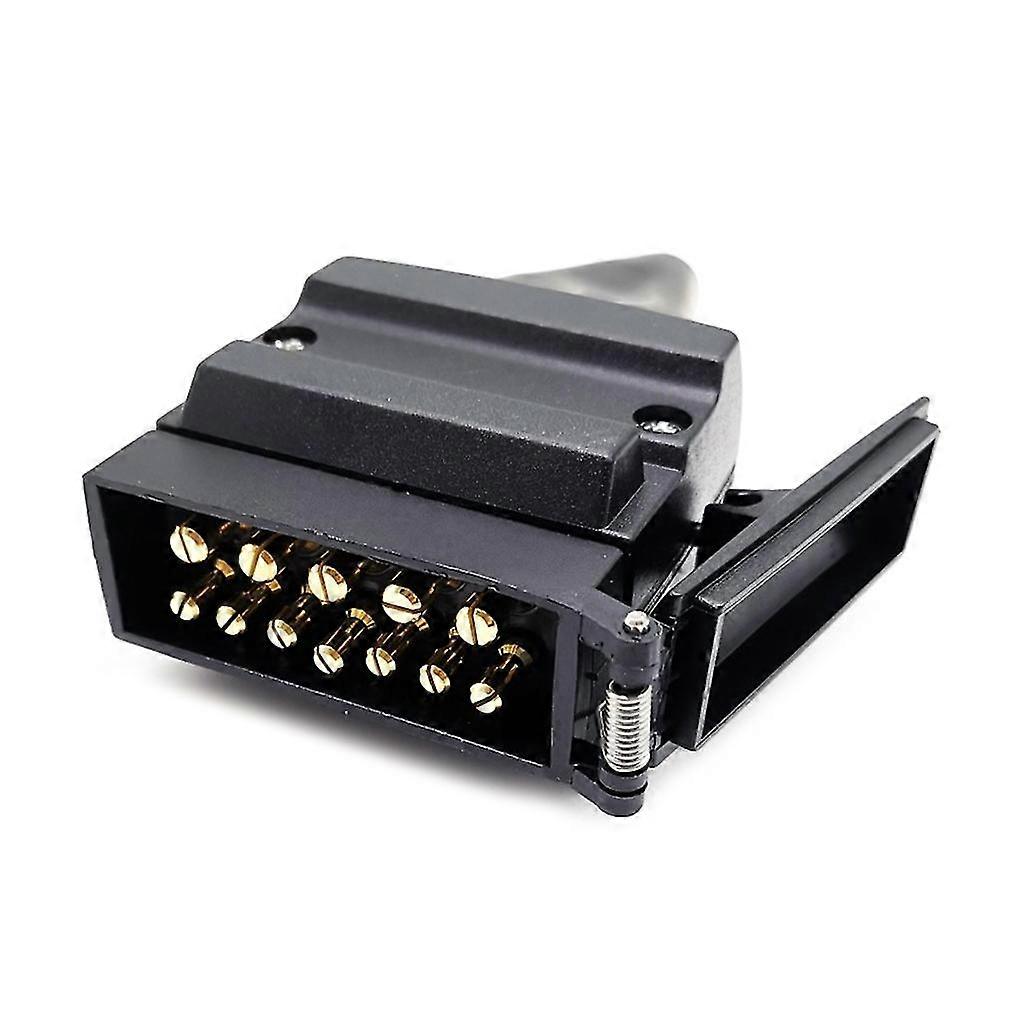 12 Pin Flat Trailer Socket Set Connector Austrilia Standard Nylon & Brass