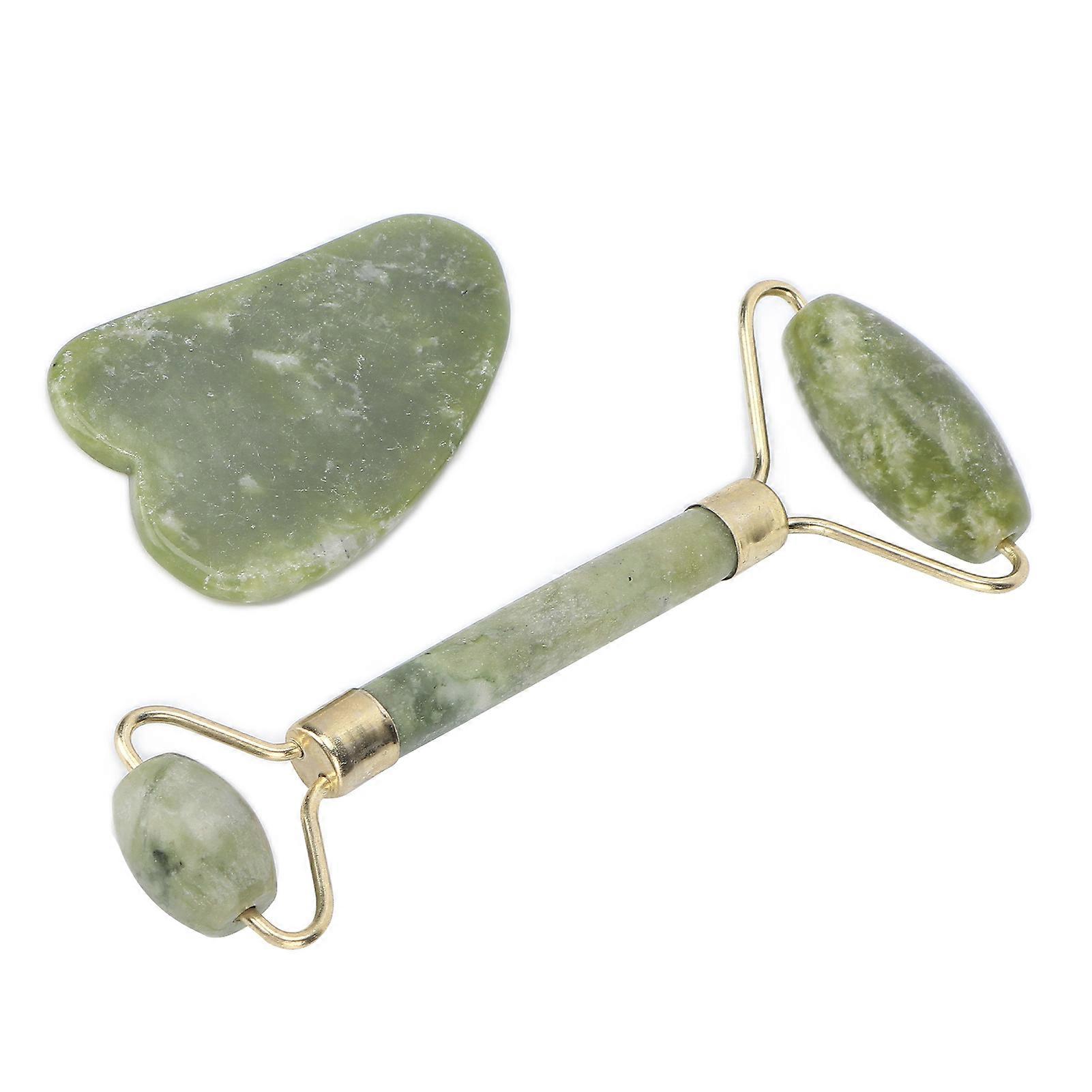 Jade Facial Beauty Roller Face Lifting Slimming Wrinkle Removal Double End Face Massage Tool