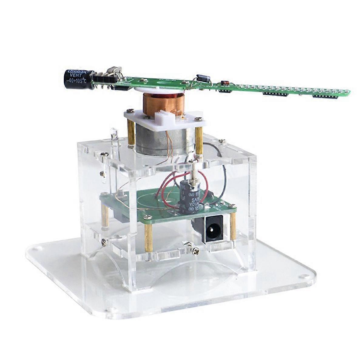 Flat Rotation LED Dot Display DIY Kit 51 Single Chip Microcomputer Welding DIY Electronic Parts,No