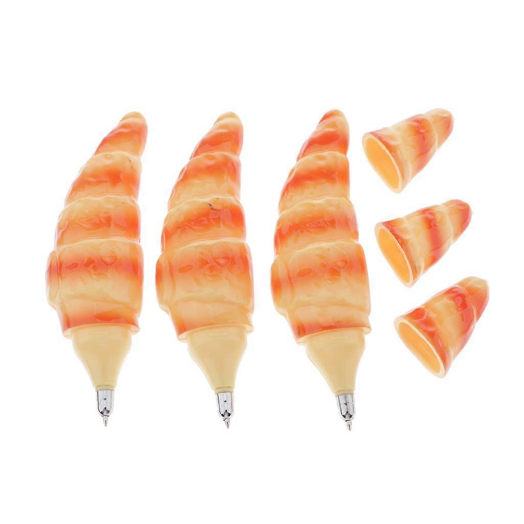 3Pc Ballpoint Pen, Medium Point, 0.5mm Writing Pen Refillable Pens W/ Refill -