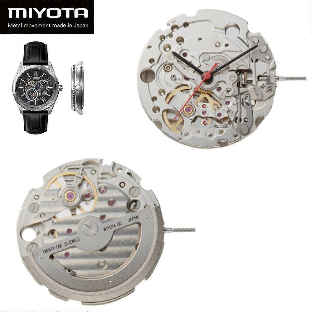 Classic Miyota 82S0 Automatic Movement 21 Jewels Open-Heart