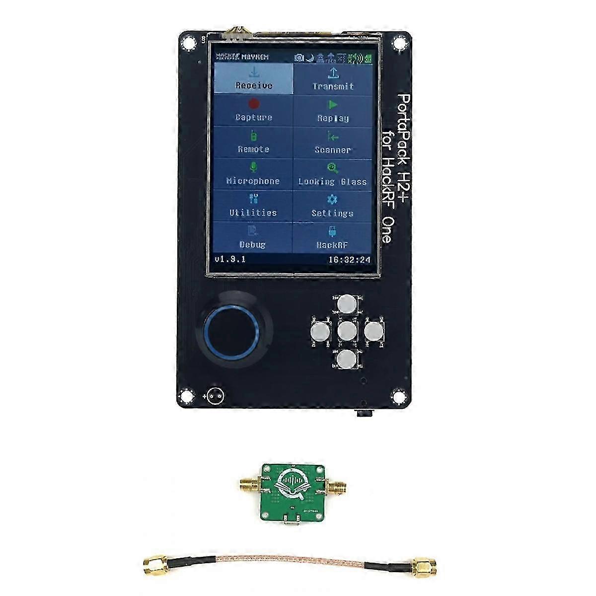 PortaPack H2 für ein SDR-Radio, 3,2-Zoll-LCD-Touchscreen mit 50 M-6 GHz rauscharmem HF-Verstärker, 20 dB Verstärkung