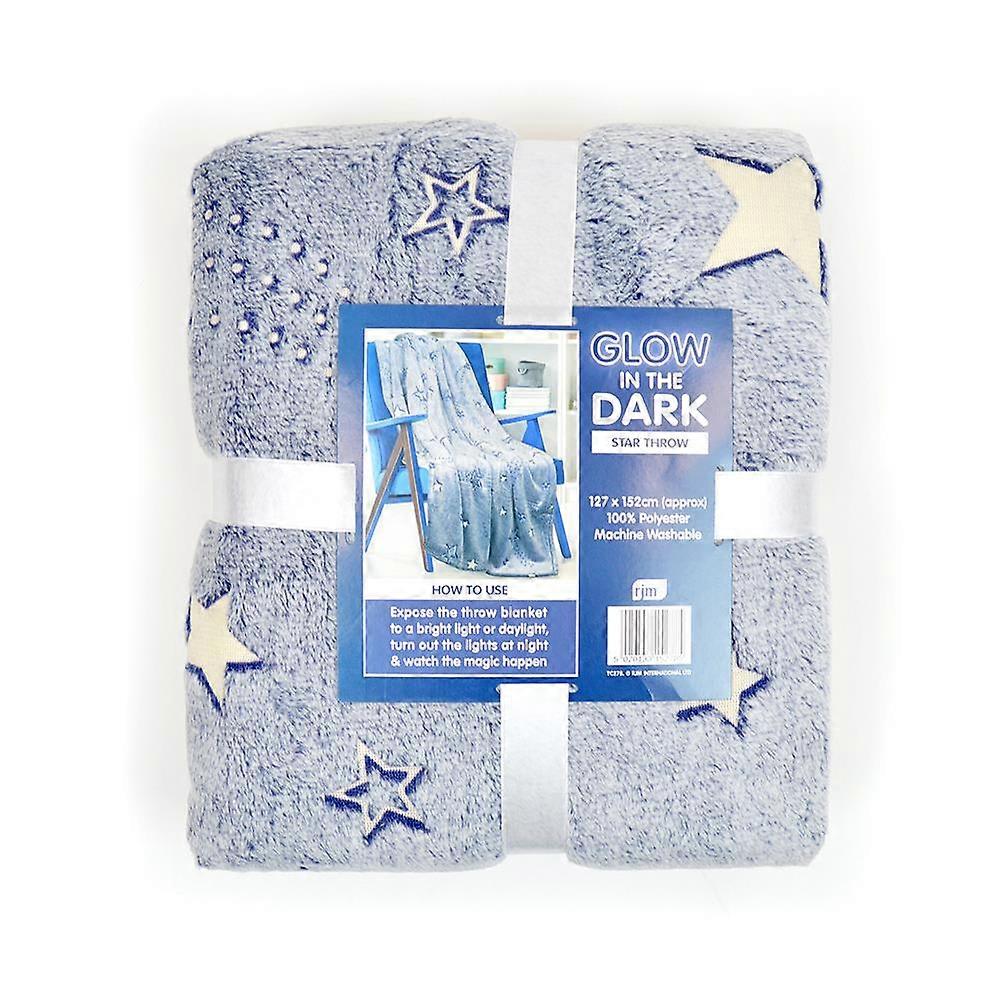 A2Z 4 Kids Girls Boys Blanket Stars Glow in The Dark Throw Fluffy Cozy Blankets
