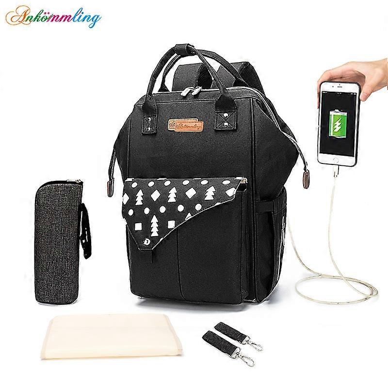 Babyblöja Ryggsäck för Kvinna Multifunktionell