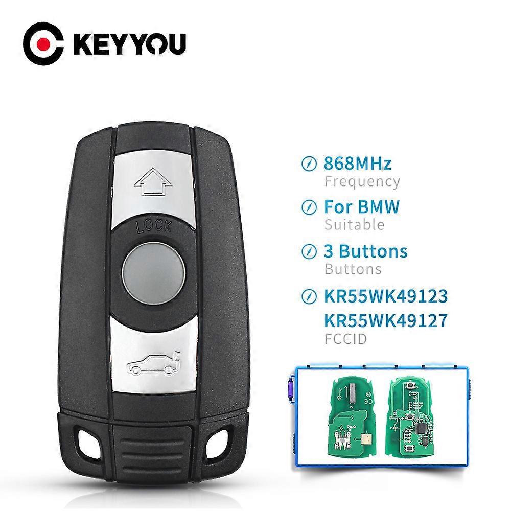 Car Remote Smart Key 315Mhz / 868MHz For BMW 1/3/5/7 Series CAS3 X5 X6 Z4 Car Keyless Control PCF7945 Transmitter Chip