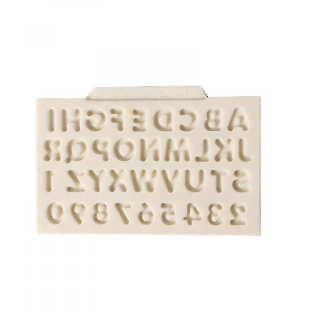 26 Letters And 10 Numbers Silic Fondant Mold Iy Chocolate Mold