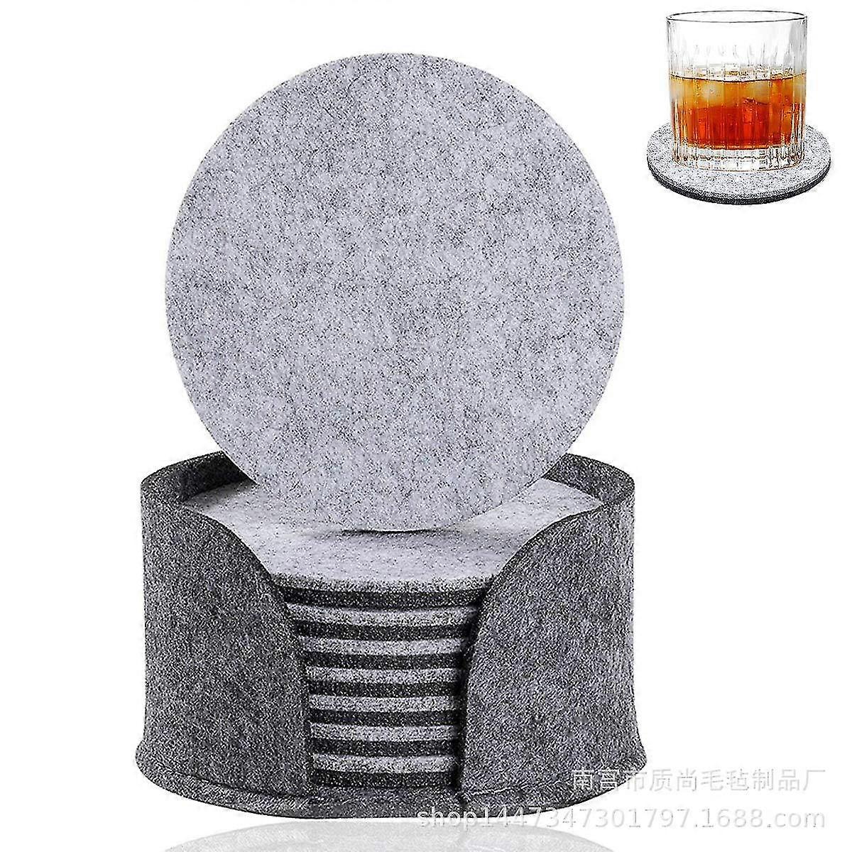 10pcs كوستر شرب الوقايات شعرت لوحة لزينة الجدول S