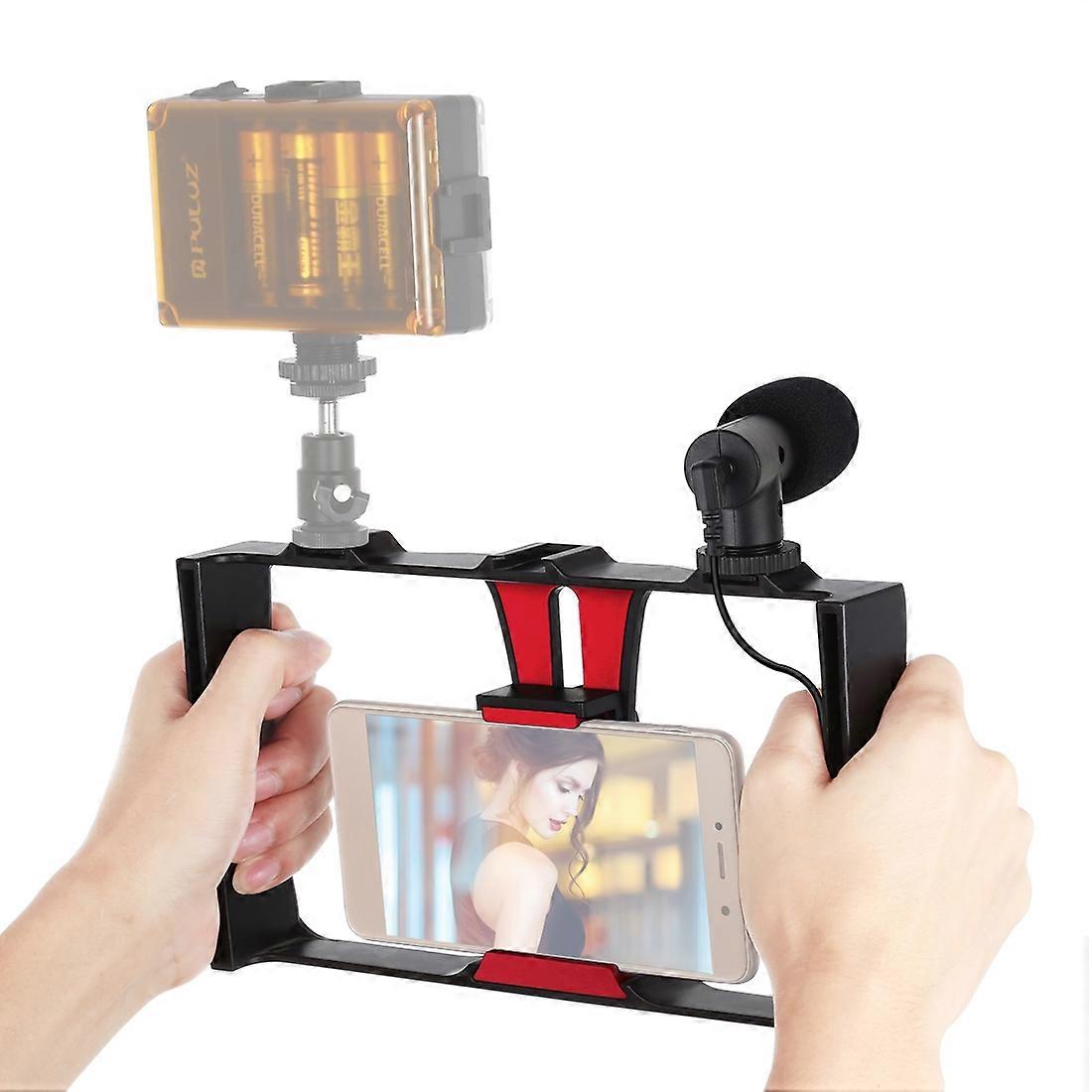 2 in 1 Live Broadcast Microphone Phone Video Rig