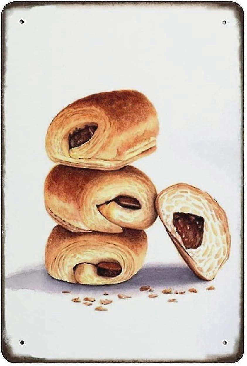 Decoração de Pão de Chocolate com Placa de Metal 8x12 Polegadas OU 12x16 Polegadas Modo 1863