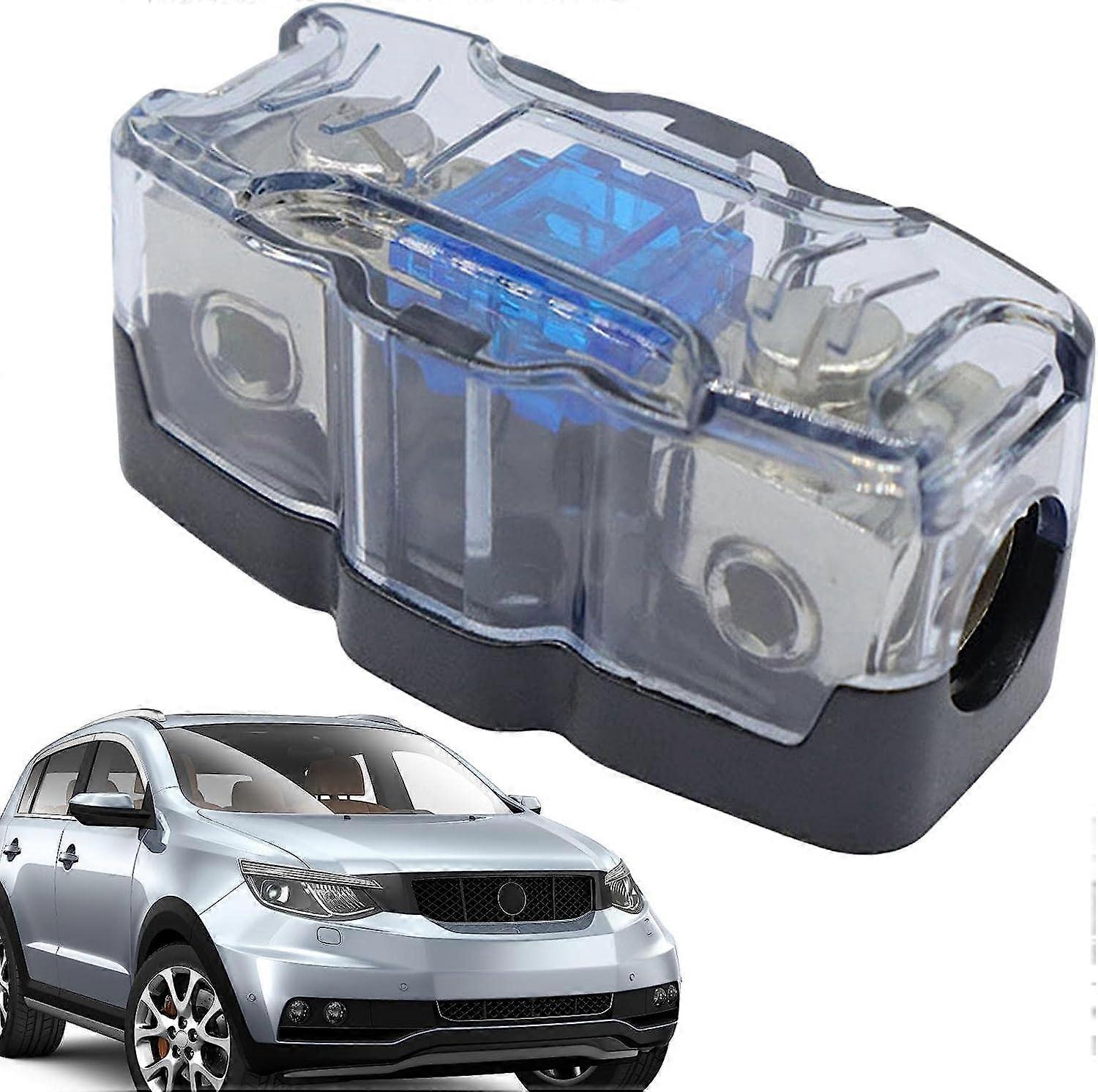 Automotive Fuse Block - Bus Waterproof Fuse Box with LED Indicator - with Negative Bus & Protection Cover, Compatible with Car Motorcycle RV Truck Mar