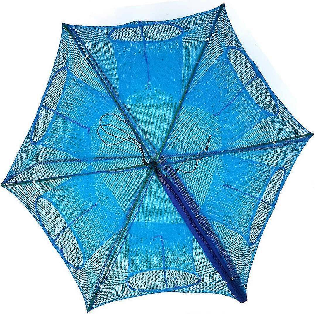 Fishing Bait Trap Foldable Fish Small Fish Crab Crayfish Shrimp Net Trap Cast Net Dip Cage Foldable Easy Hexagon 6 Hole Fishing Accessories