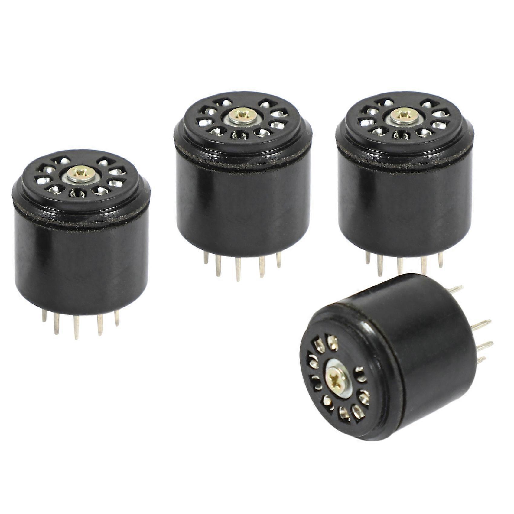 4x 9Pin الباكليت فراغ أنبوب المقبس قاعدة التوقف ل 12AX7 12AU7 ECC82 ECC83 أمبير ، 4 قطع