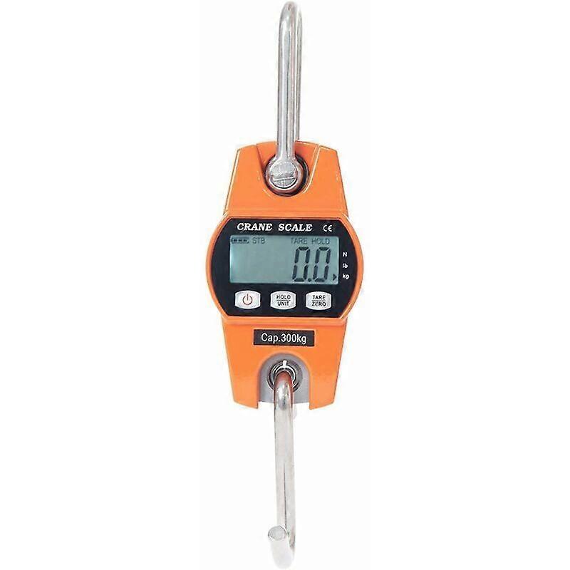 Electronic Scale 300kg Hanging Hook Scale Dynamometer LCD Hook Weigher Industrial Weighing Weight 300kg/600lbs
