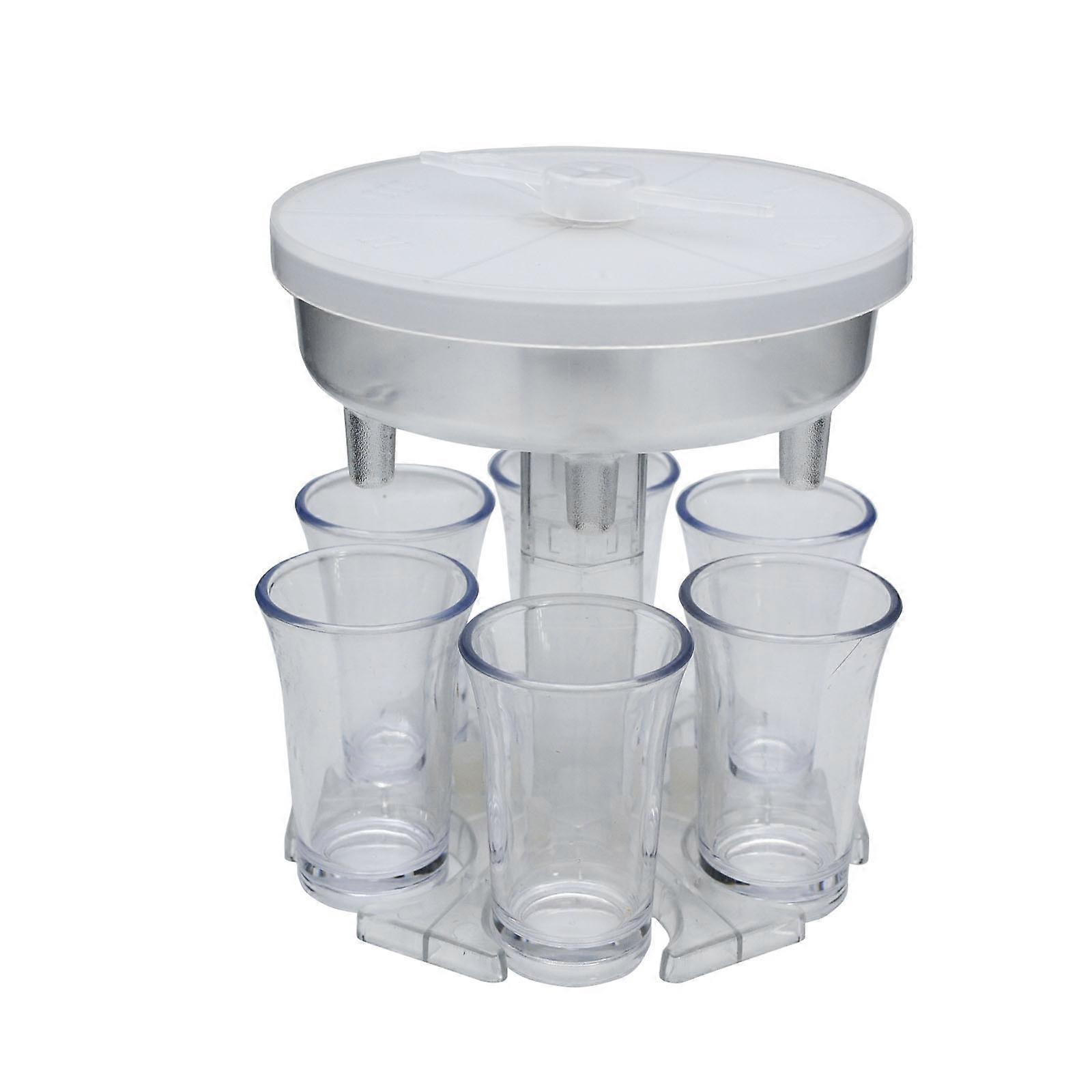 Wine Dispenser, Style: Round Transparent with Transparent Cup