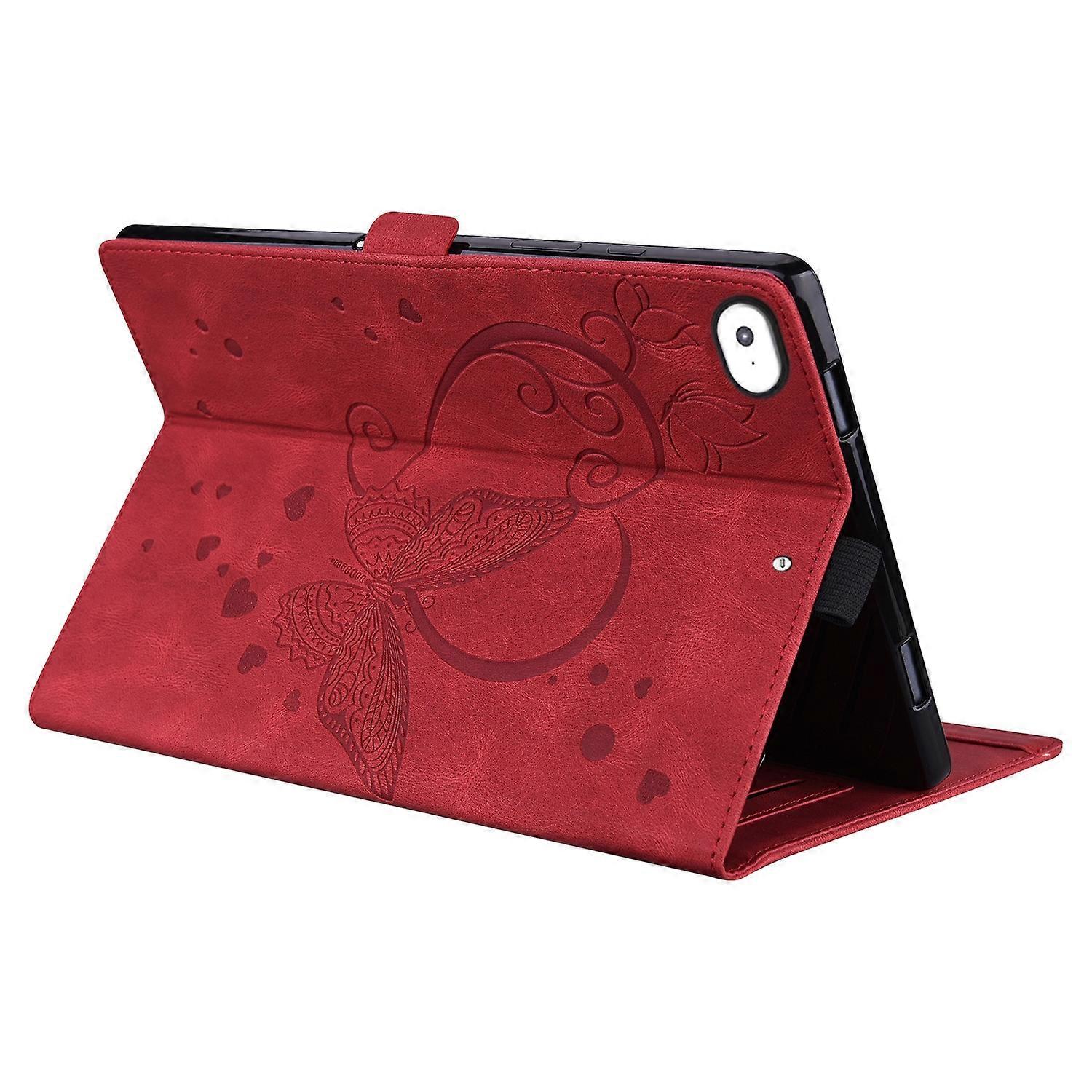 For iPad Mini 1 / 2 / 3 / 4 / 5 Love Butterfly Pattern Leather Case