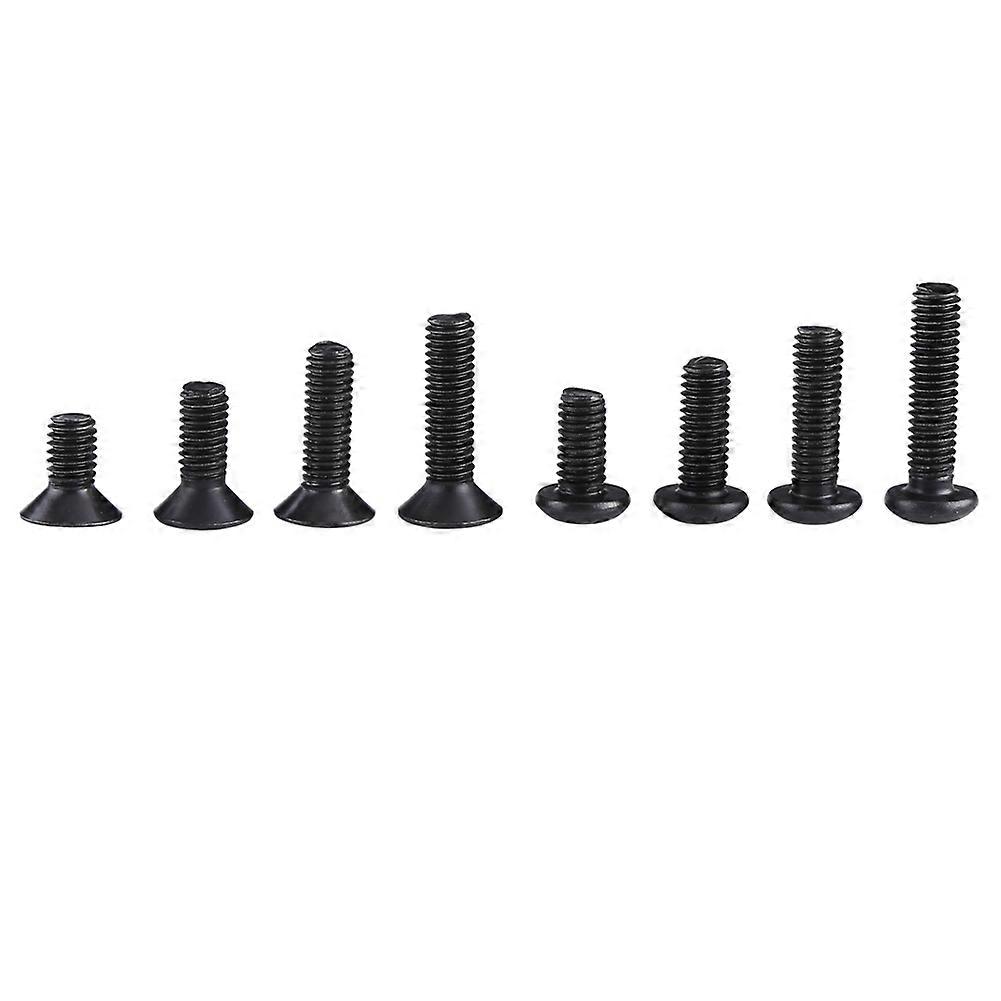 M3 4 Button Flat Head Socket Screws Washers Assortment Kit 120pcs Screws 60pcs Washers