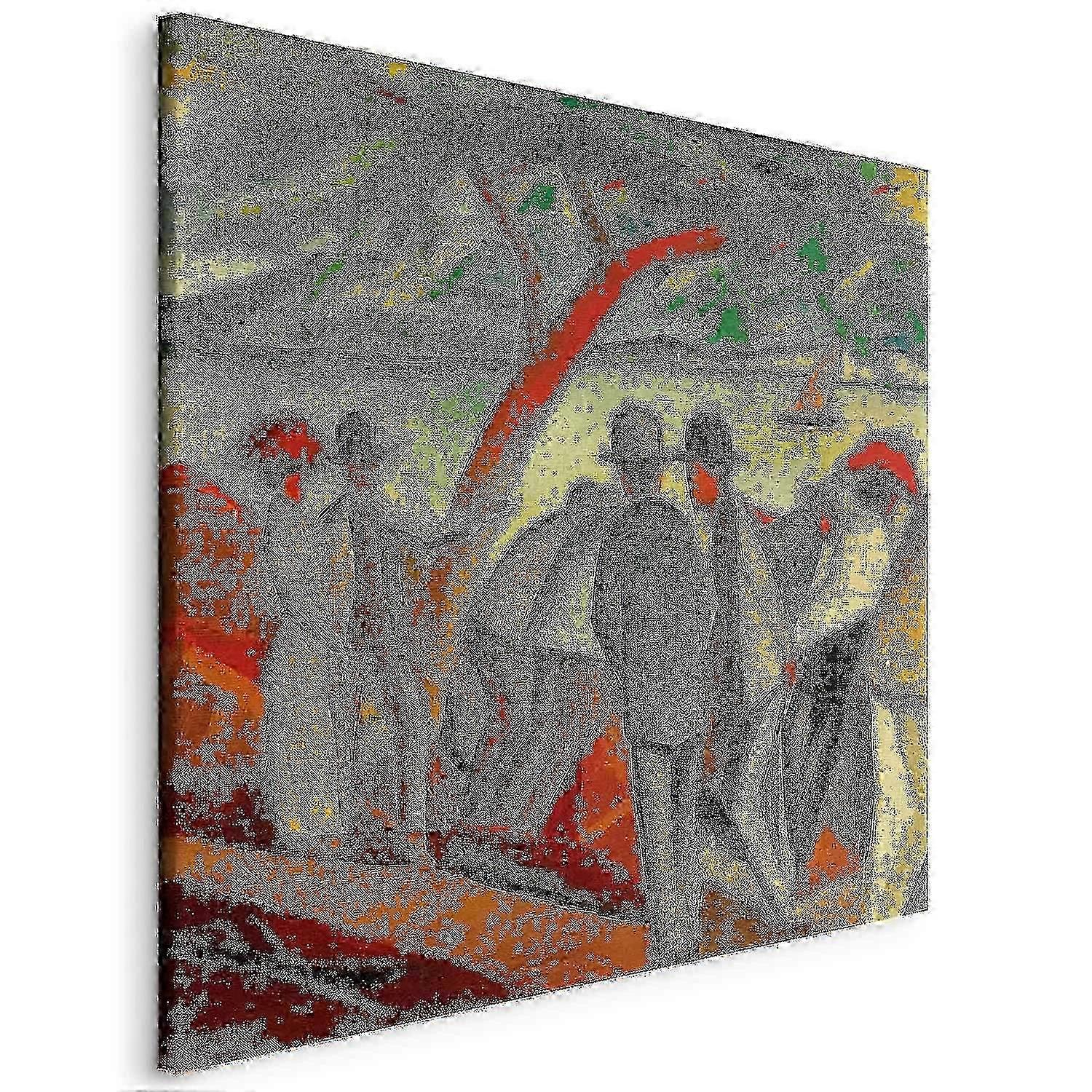 Canvas Print - Spaziergänger am See (August Macke)