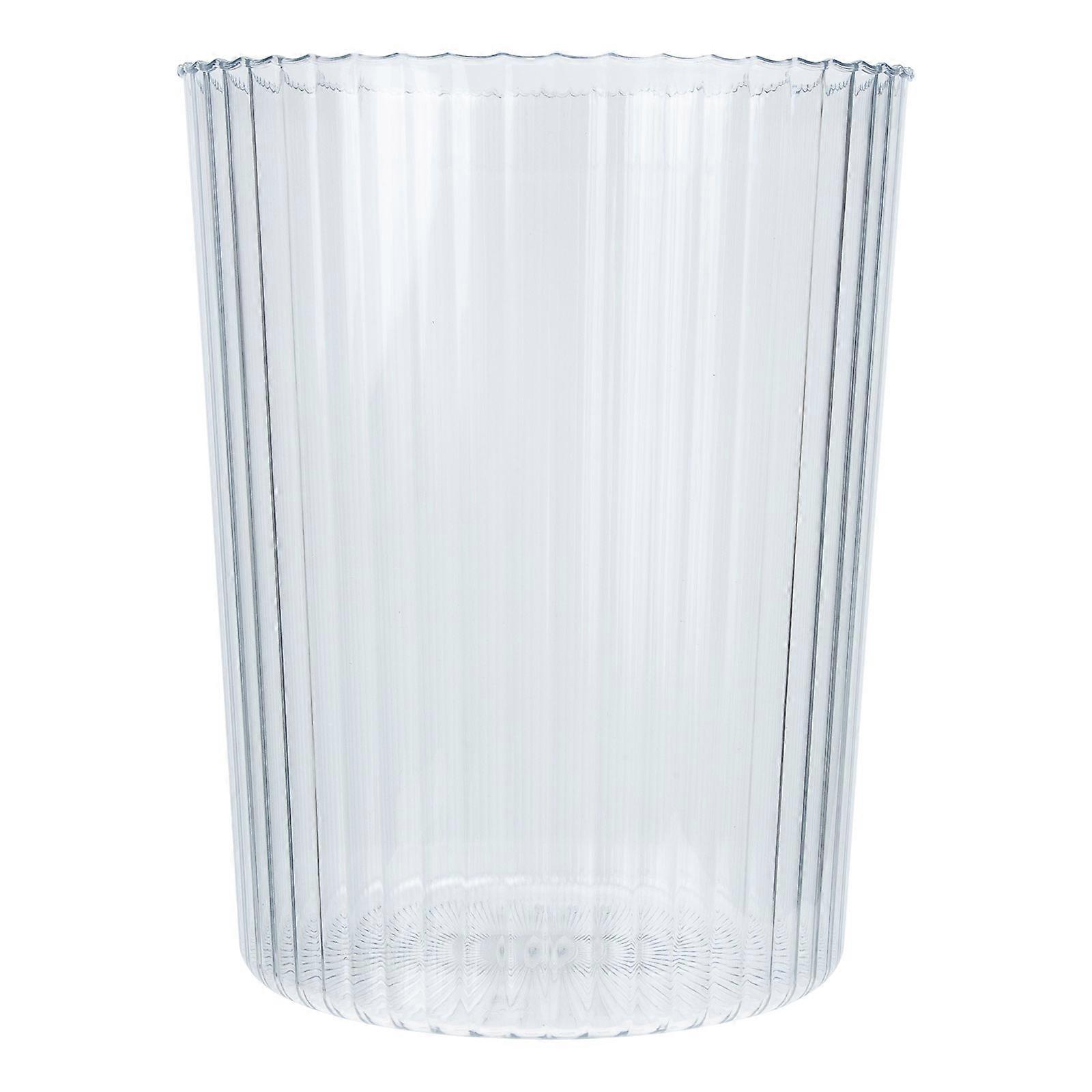 Papelera transparente multifunción Contenedor de basura práctico