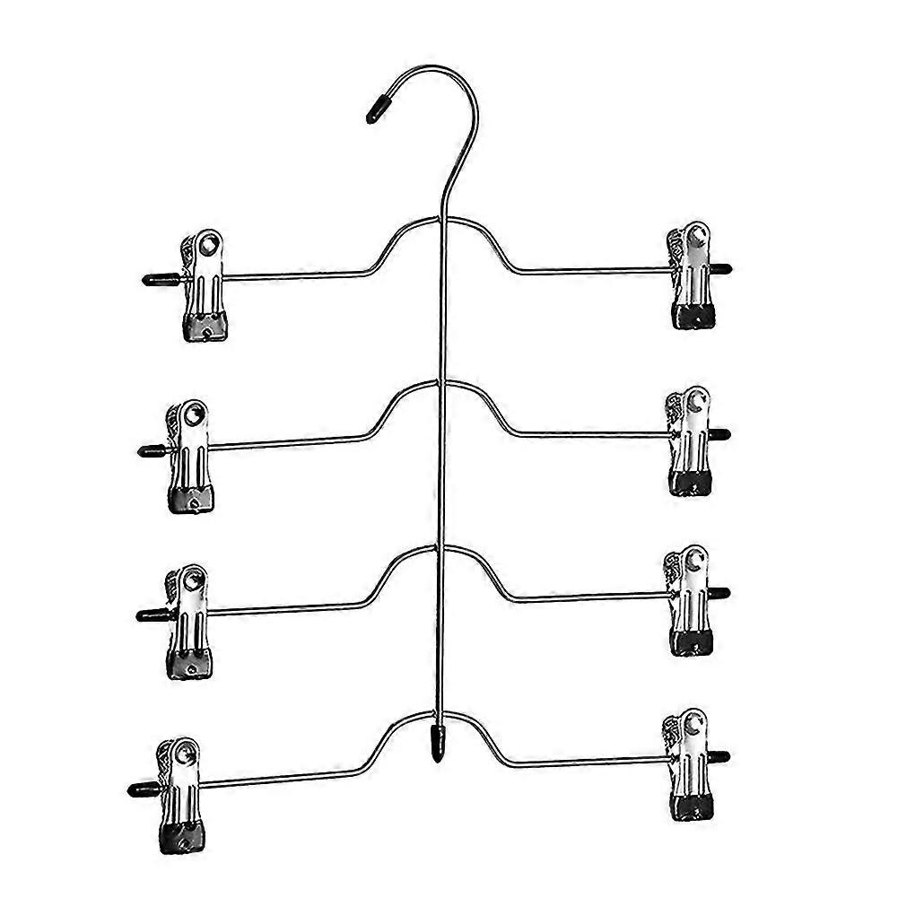 Organization And Storage Pants Hangers Space Saving, 4 Tier Closet And Storage,black