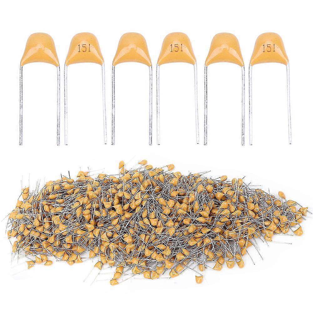 Monolithic Ceramic Capacitor Assorted Kit 1000pcs 50V 150pF 10% 5.08mm Pin Pitch