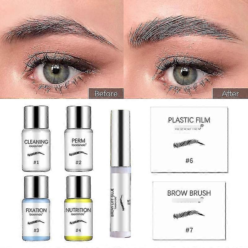 Semi Permanent Brow Lift Kit Eyebrow Lamination Kit Styling Perming Setting Curling Brow Lamination Salon Home Use