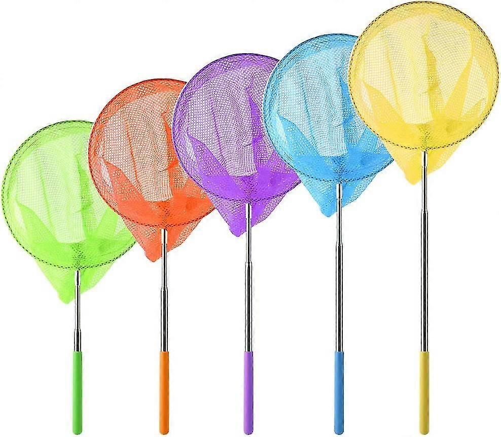 5 kpl Teleskooppinen perhonen pyydystysverkot Hyönteisten kalastusverkot Ulkotyökalut