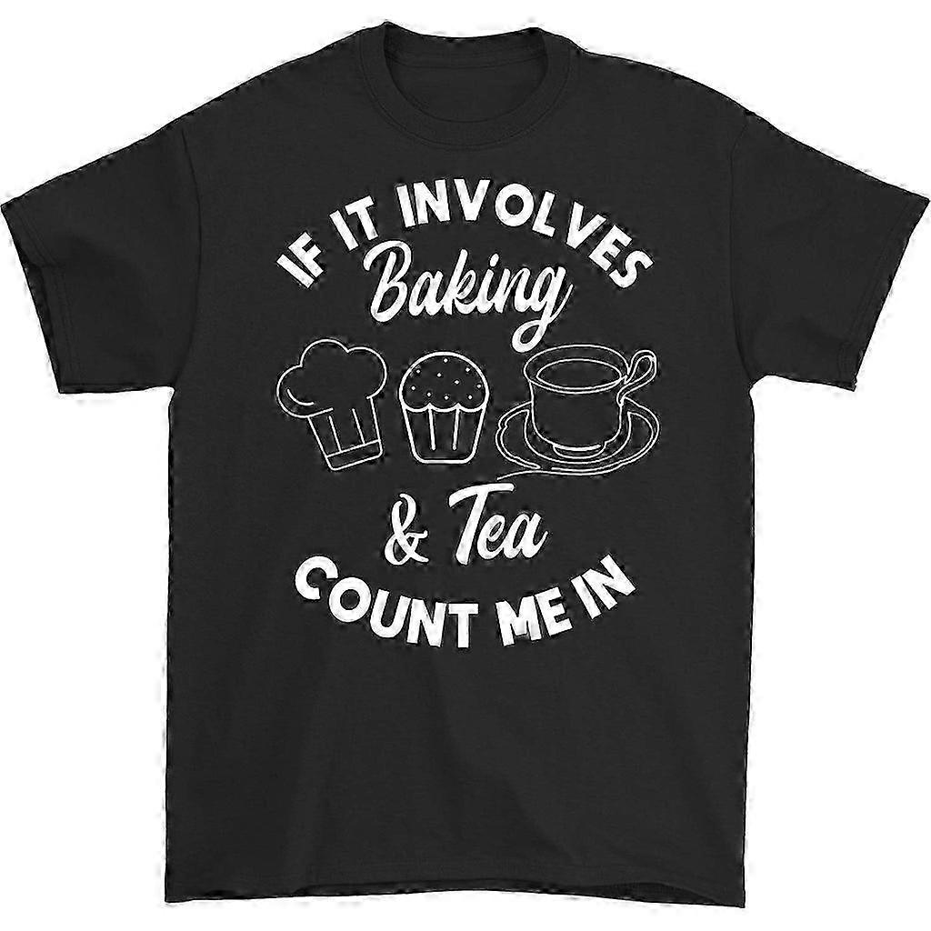 If It Involves Baking Crew Neck T-Shirt