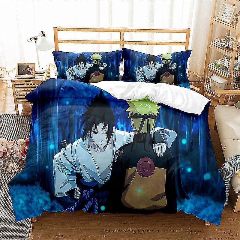 Naruto Quilt Cover 3d Digital Printing Single Double Bed Linen
