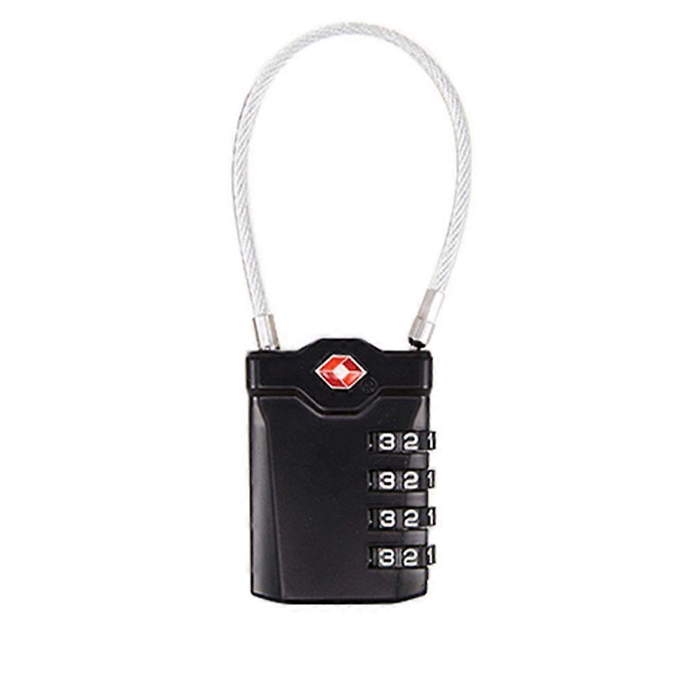 TSA painting lock with steel cable, carriage unlocking, luggage, suitcase, car padlock, motorcycle password