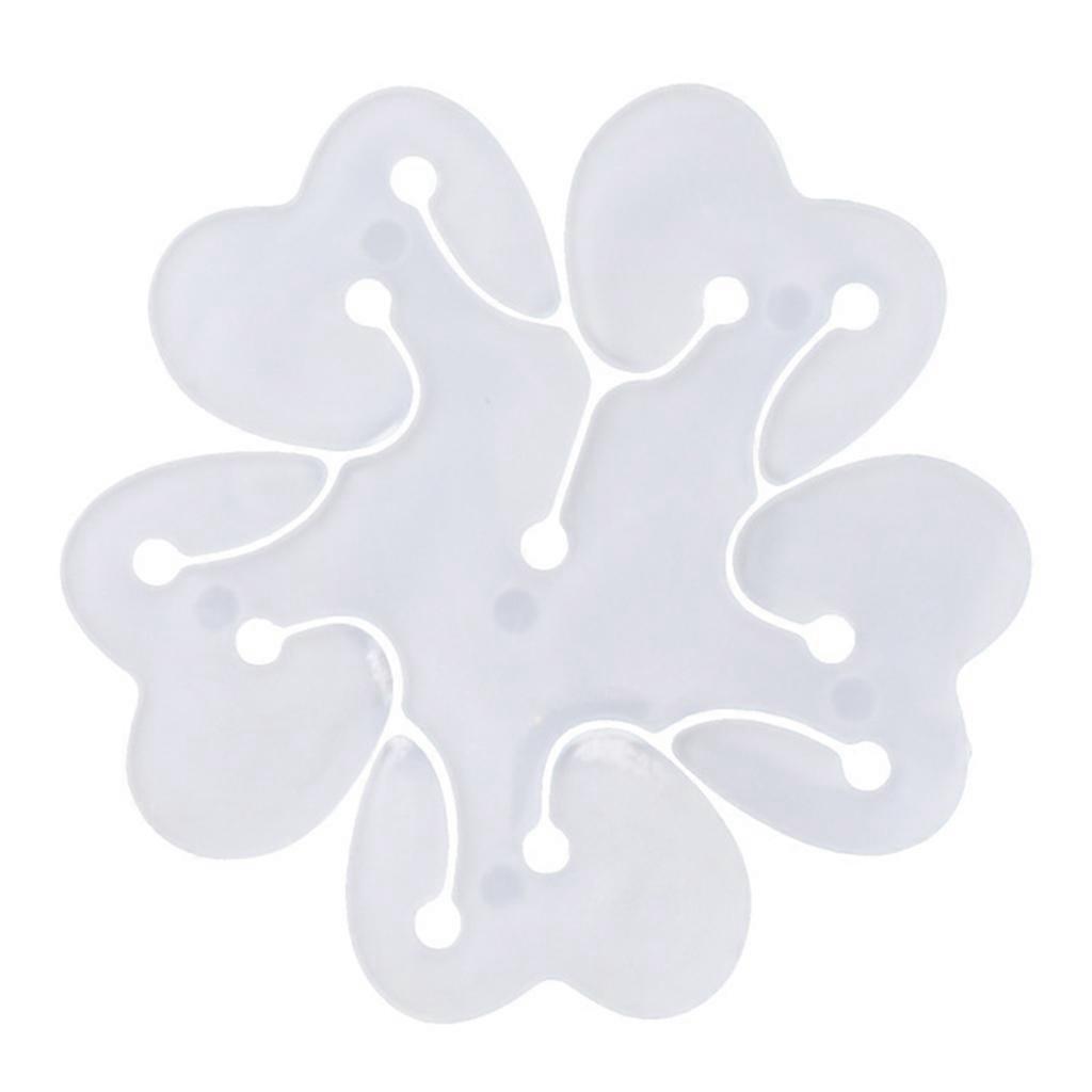 Plastics Balloon Clips Sealing Tie 100 Pack Flower Shape Clip for Wedding