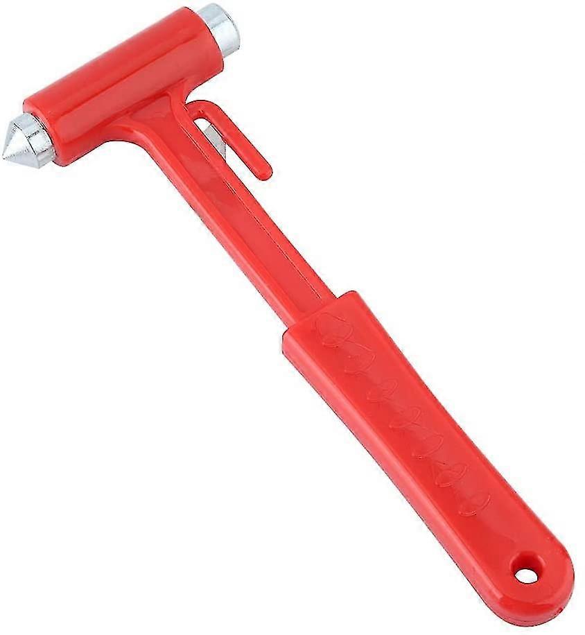Safety Hammer - Emergency Hammer Car Safety Hammer Emergency Escape Tool Steel Belt Cutter Window Cutter(Red)