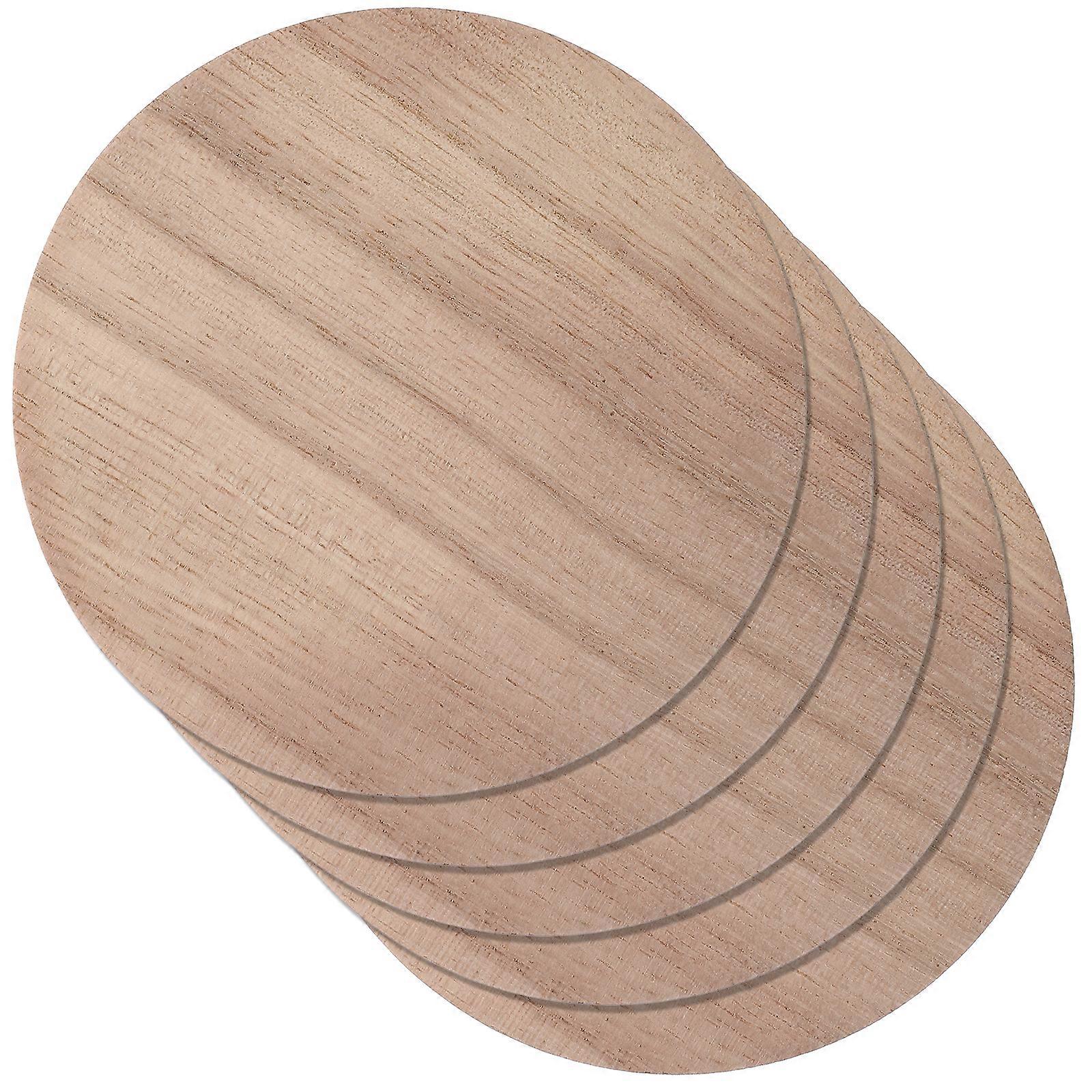 5pcs Round Wood Slices for Display Unfinished Round Wood Slices for Crafts Making