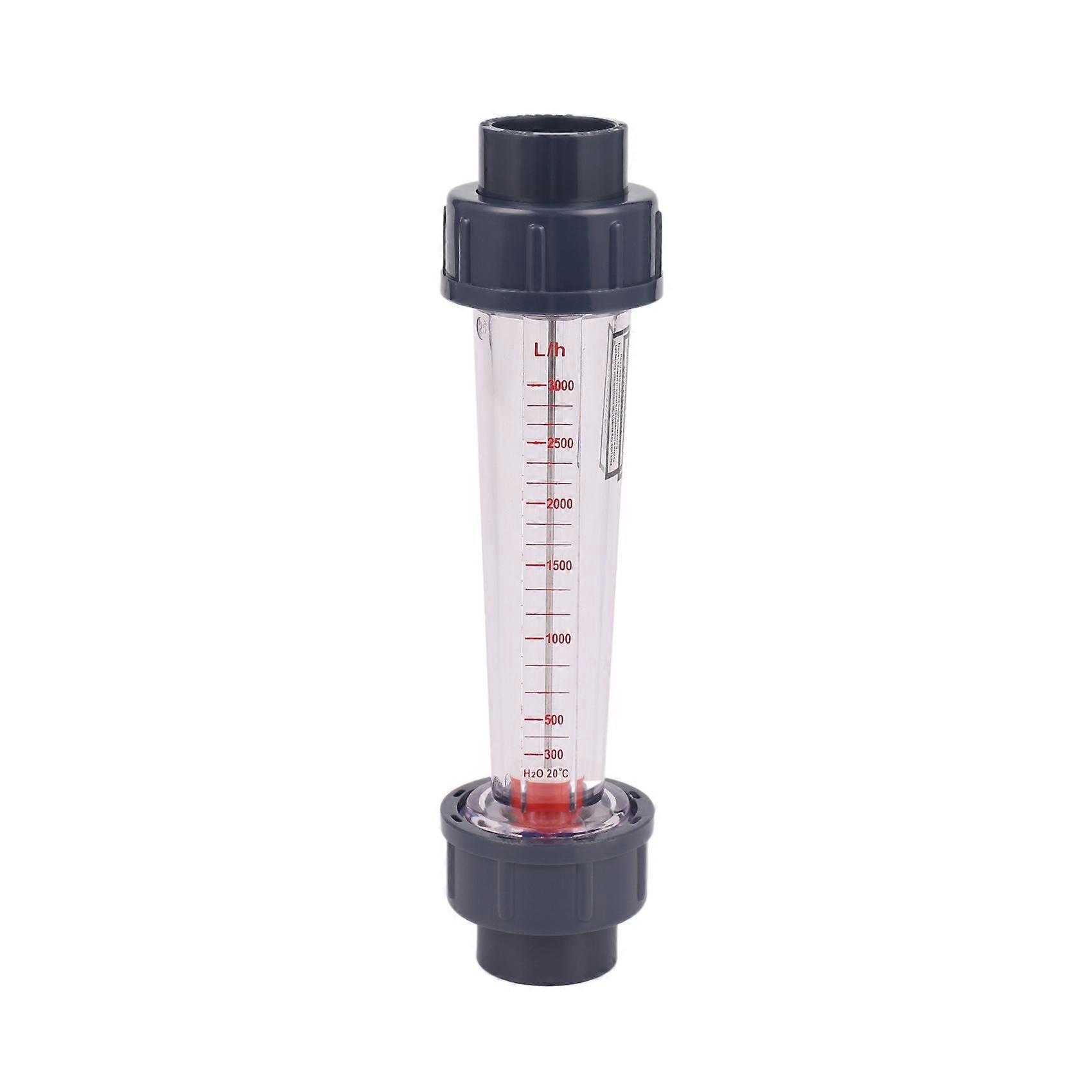 LZS-25 Flow Meter Plastic Tube Type 300-3000L/H Water Rotameter Liquid Flowmeter Measuring Tools Fo