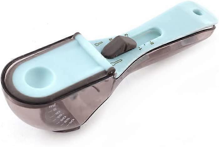 Adjustable Measuring Cups and Spoons Sets, Kitchen Plastic Baking Seasoning Scoop with Scale