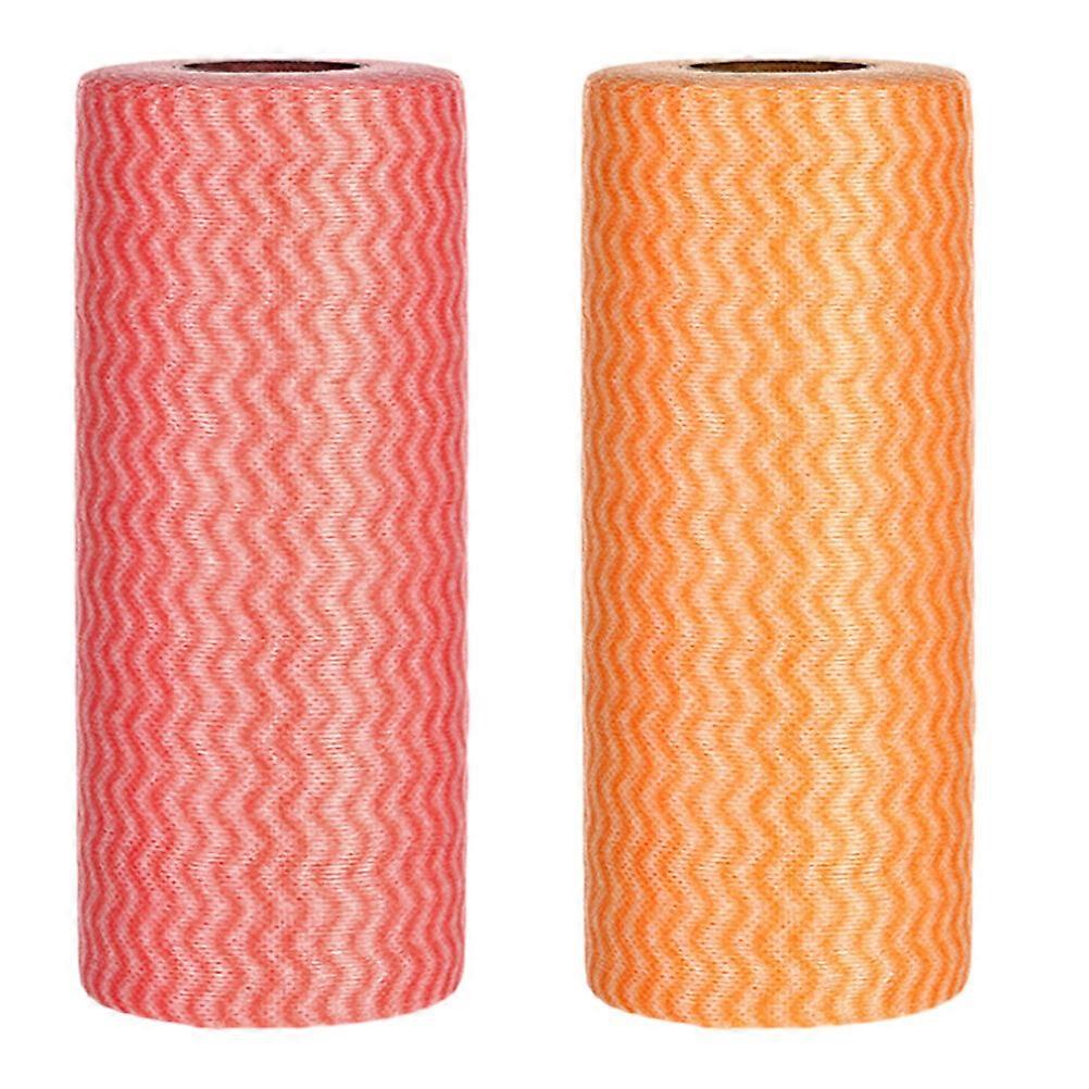 2 rouleaux de torchons de cuisine jetables non tissés Torchons jetables Torchons de cuisine