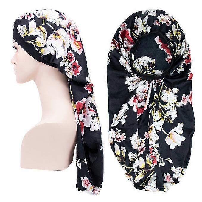 Soft Elastic Band Silky Sleeping Cap Big Bonnets