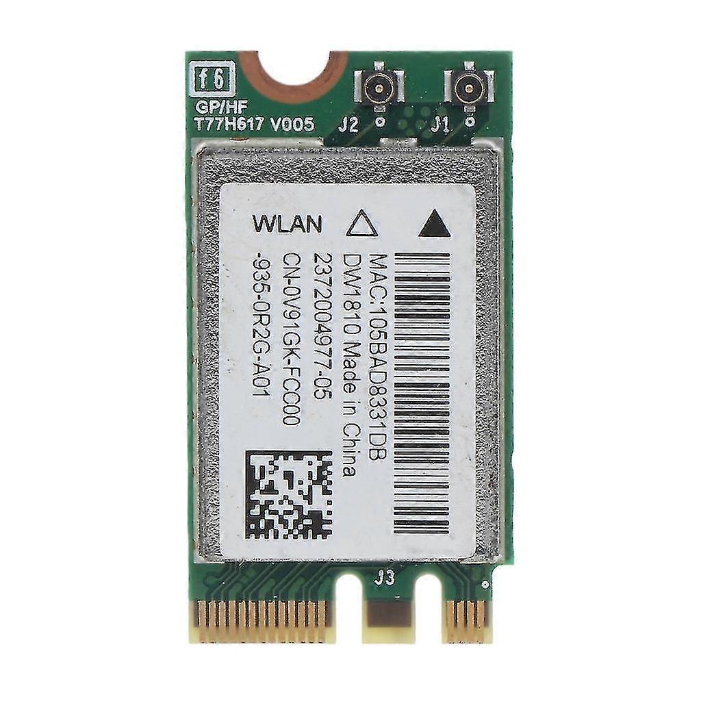 Pour Dell15 5565 5567 3567 Dw1810 Ngff 433mbps Bt-4.1 Carte réseau sans fil Wifi