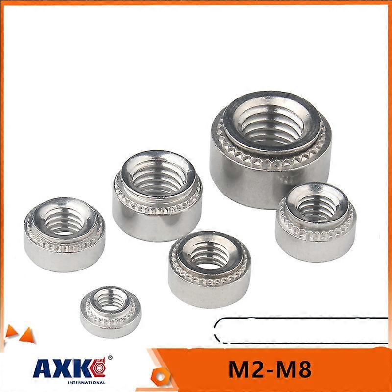 10pcs M2 M2.5 M3 M4 M5 M6 M8 304 Stainless Steel CLS Self-Clinching Nut Press Insert Rivet Nutsert Rivnut Slab 0.8-3.2mm
