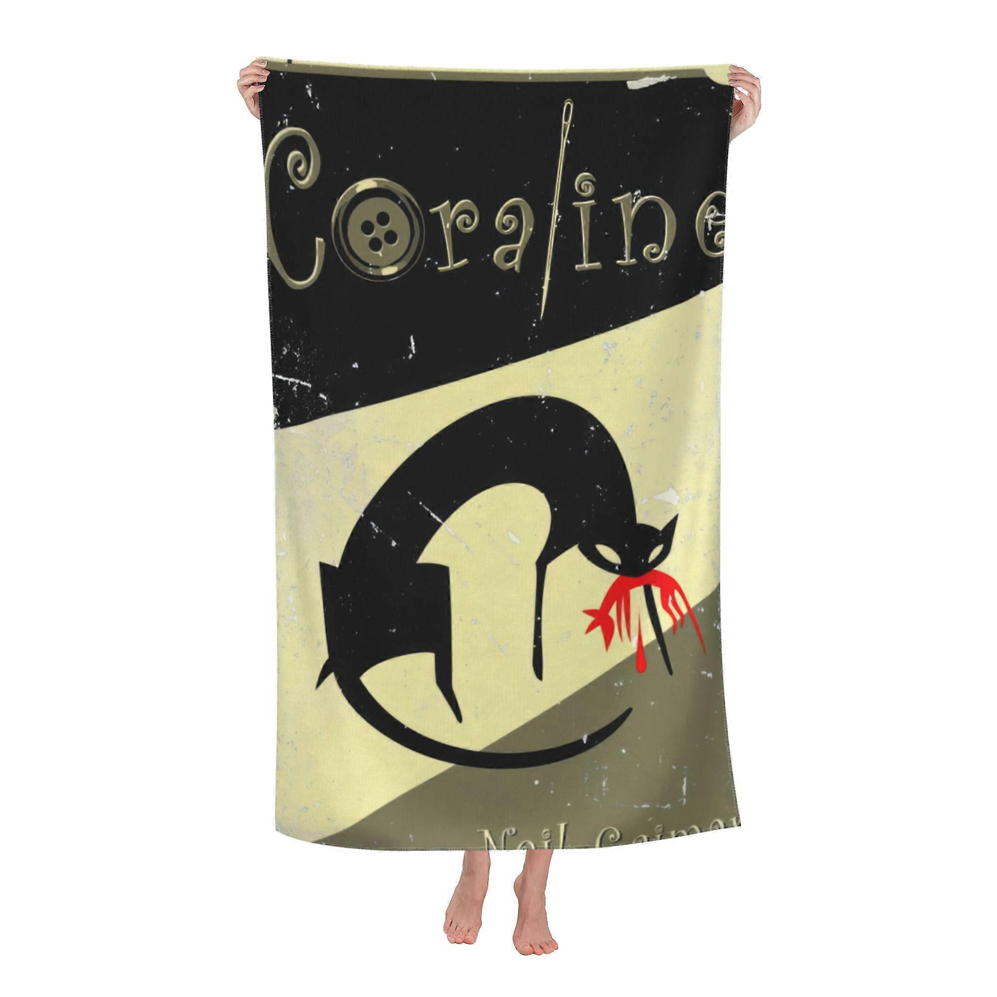 w577Coraline Beach Towel, Large Microfiber Bath Towelqlx577