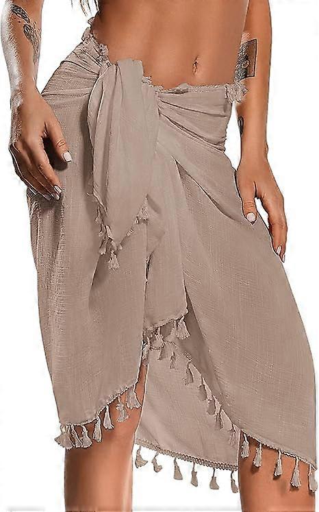 Women's semi-sheer swimsuit smock