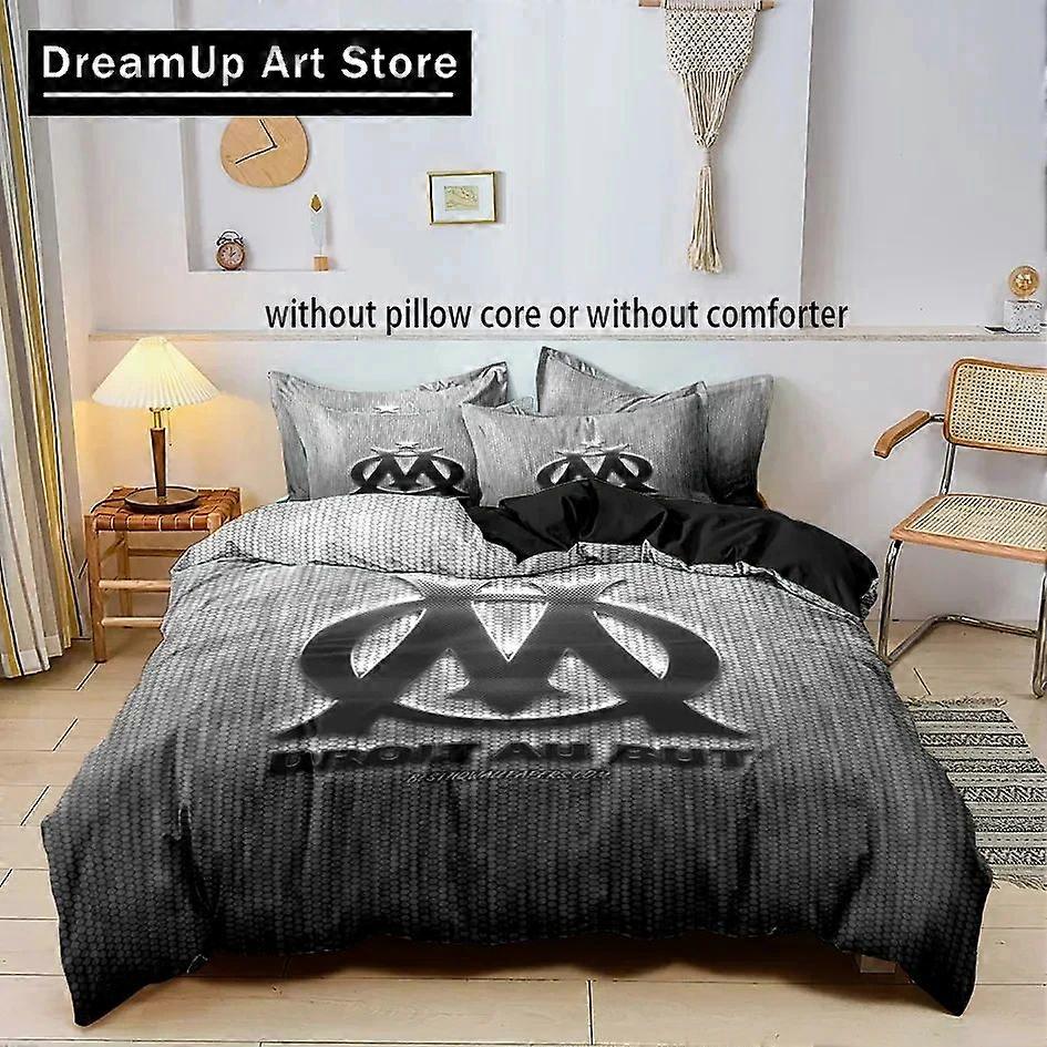 a3446 Lakan Logo M-marseille Påslakan Pojkar Flickor Påslakan Örngott Säng Vuxen Mode Hem 3-delat sängkläder set (1 påslakan + 2 piller